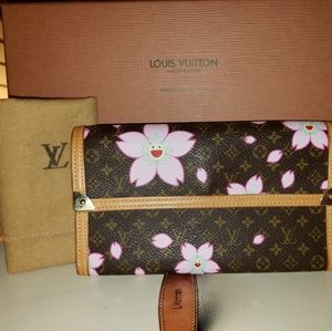 🌸Louis Vuitton Portefuille Tresor Cherry Blossom